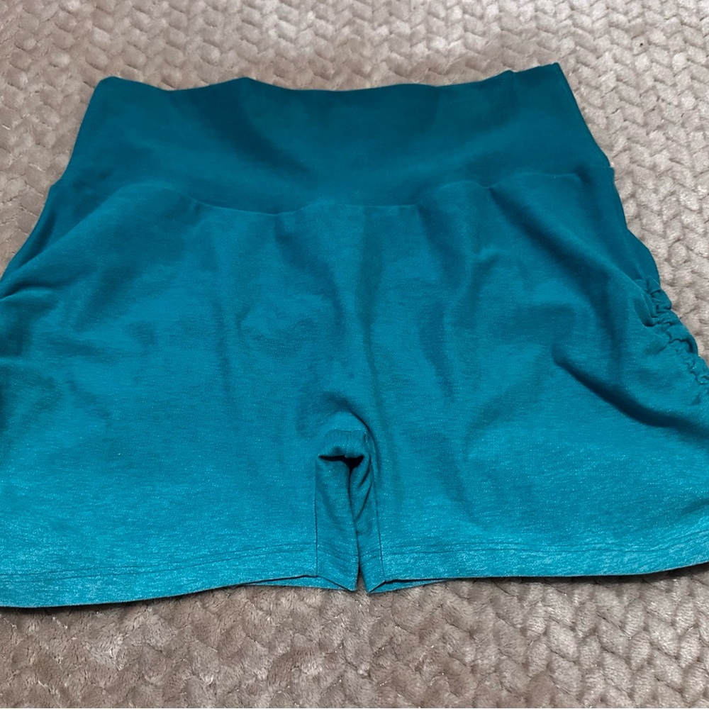 Bombshell Sportswear green ombre Athletic Shorts